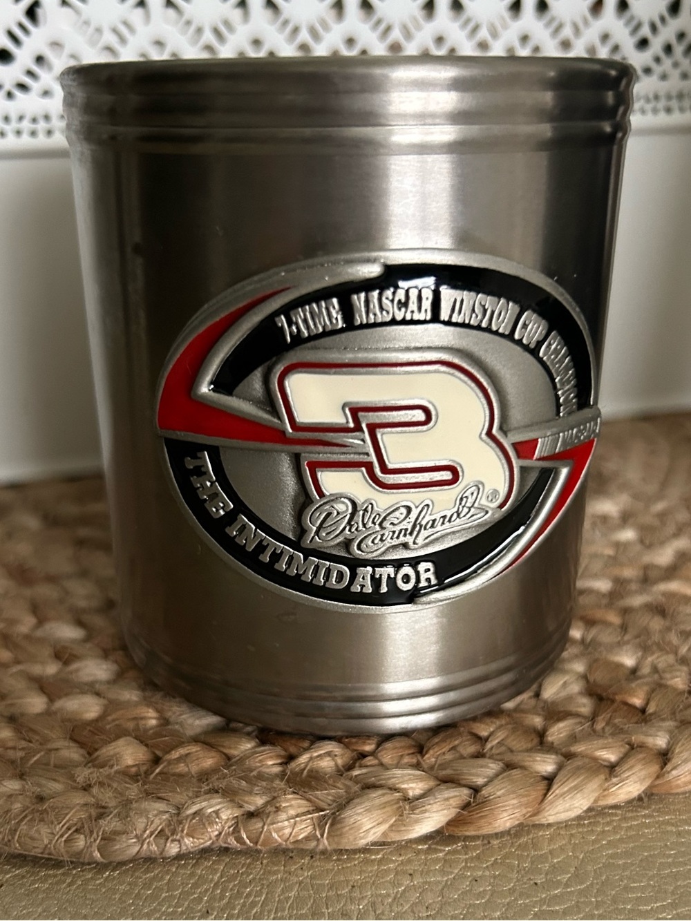 Vintage Dale Earnhardt Sr. Winston Cup Champion Metal Can Cooler Koozie 2002